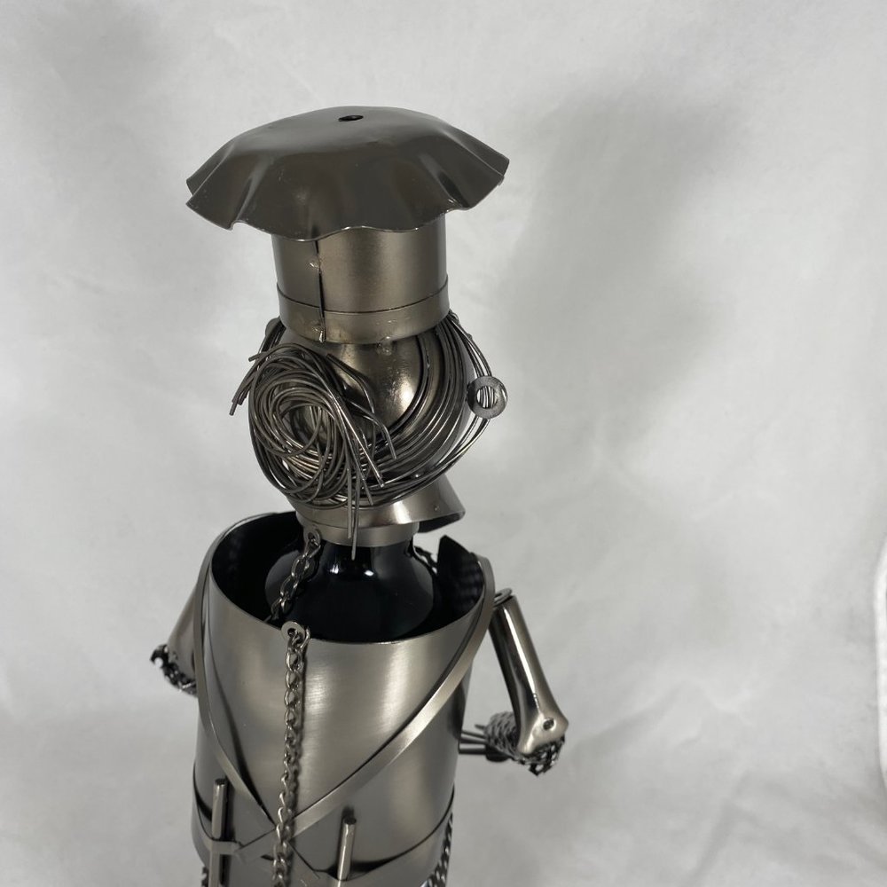 Cooking Chef Metal Wine Bottle Holder MG2627 - Picture 6 of 7